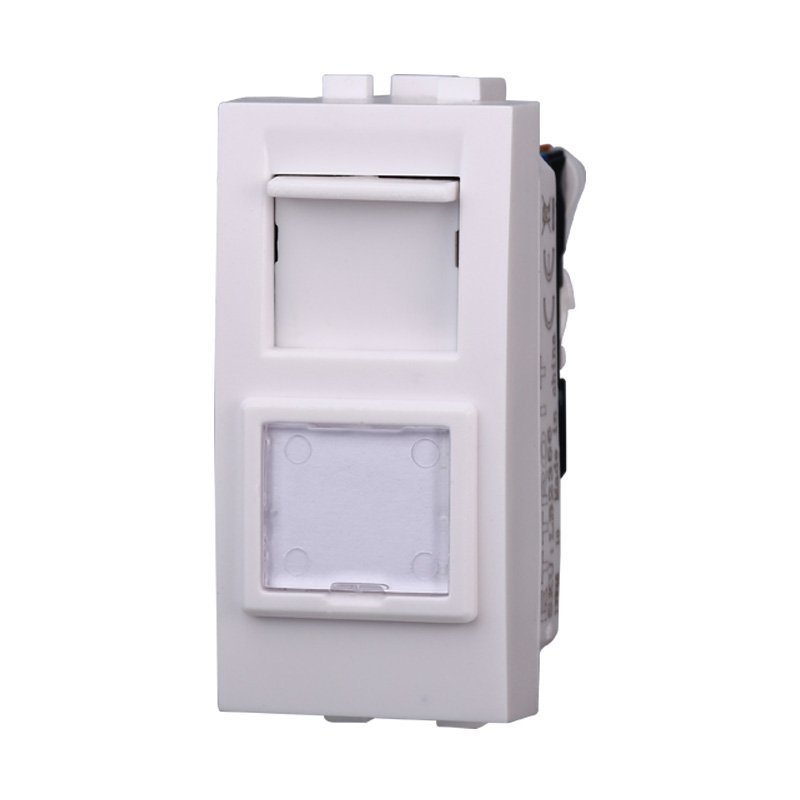 ETTROIT Connettore Rete Presa Dati RJ45 CAT6 Colore BIANCO Compatibile Con Bticino Living Light