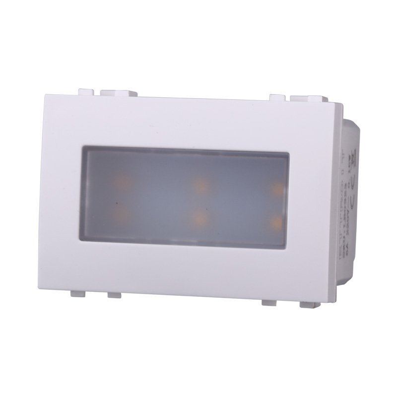 Lampada Led Segnapasso 3P 220V Bianco 3000K Compatibile Con Bticino Living Light