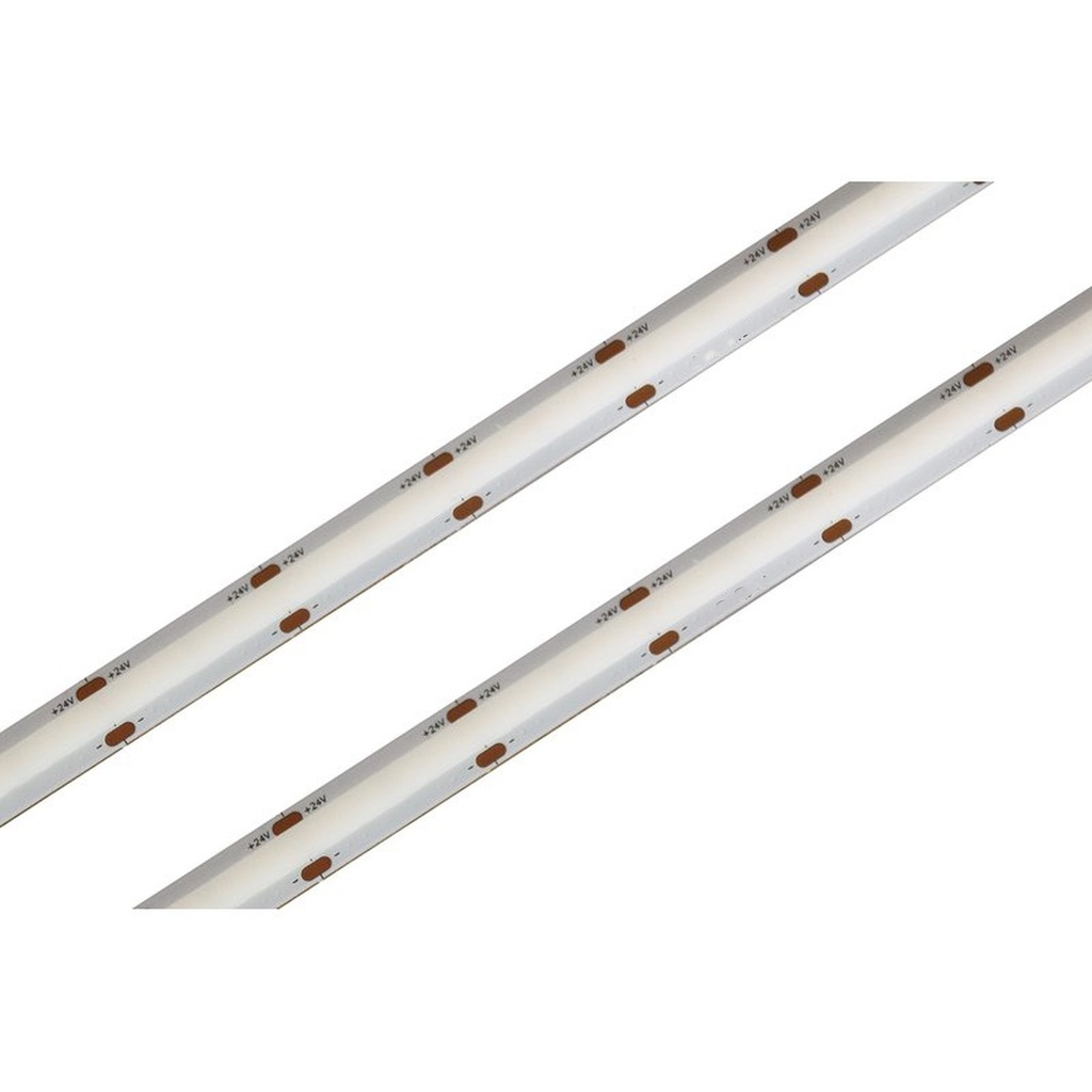 Striscia LED COB Super Luminosa 24V, 15W/M, 140LM/W, CRI 90, Passo 10mm, Tagliabile ogni 2,5cm, Lunghezza 5 Metri, Dimmerabile PWM, Bianco Neutro 4000K MS22524