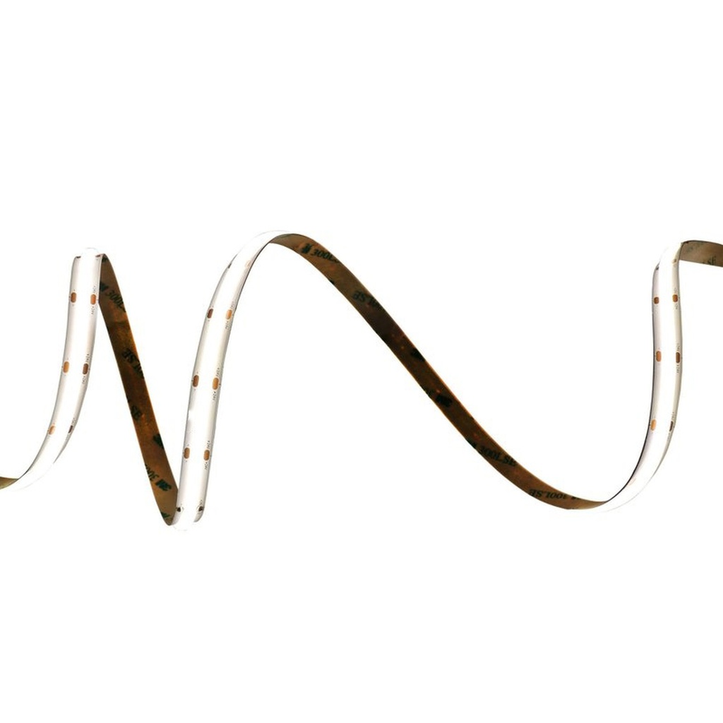 Striscia LED COB Super Luminosa 24V, 15W/M, 140LM/W, CRI 90, Passo 10mm, Tagliabile ogni 2,5cm, Lunghezza 5 Metri, Dimmerabile PWM, Bianco Freddo 6500K MS22526