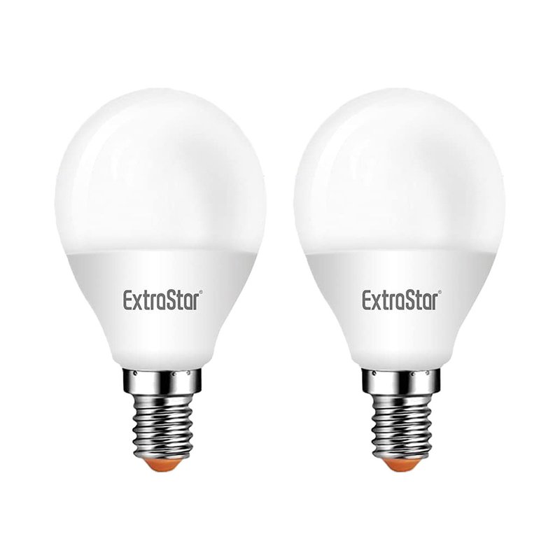 2 PZ Lampada A Led, Lampadina E14 P45 6W Bianco Freddo 6500K 570 Lumen