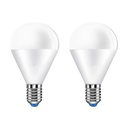 2 PZ Lampada A Led E14 P45 G45 8W 720 Lumen