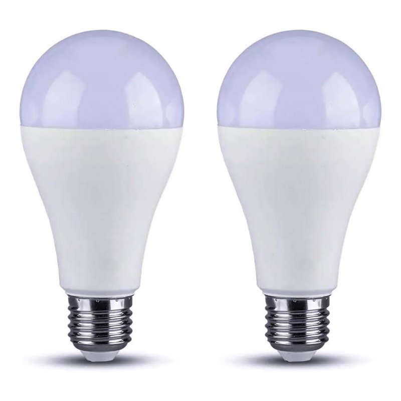 [LC27215C] 2 PZ Lampada A Led, Lampadina E27 A60 15W 1500LM Bianco Caldo 3000K