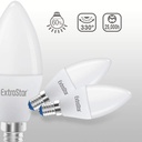 2 PZ Lampada A Led, Lampadina E14 C37 8W Bianco Caldo 3000K 720 Lumen