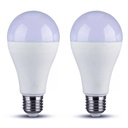 2 PZ Lampada A Led, Lampadina E27 A65 18W 2000LM, Disponibili 3000K 4200K 6500K