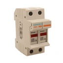 Portafusibile Modulare AC 2P 2M D10X38mm 32A AC 500V IP20 IEC60269 FS32