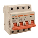 A2ZWORLD MCB Interruttore Magnetotermico Automatico Curva C 4P 4M 6000A C10A AC 400V IP20 IEC60898-1 SB6L