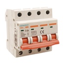 MCB Interruttore Magnetotermico Trifase 380V 10A Curva C 4P 4M 6000A C10A AC 400V IP20 SB6L