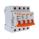 MeanWell MCB Interruttore Magnetotermico Automatico Curva C 4P 4M 6000A C10A AC 400V IP20 IEC60898-1 SB6L