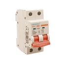 MCB Interruttore Magnetotermico Automatico Curva C 2P 2M 10000A C16A AC 400V IP20 PB8H