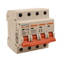 MCB Interruttore Magnetotermico Automatico Curva C 4P 4M 6000A C16A AC 400V IP20 SB6L