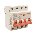 MCB Interruttore Magnetotermico Trifase 380V 20A Curva C 4P 4M 10000A C20A AC 400V IP20 PB8H