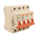 A2ZWORLD MCB Interruttore Magnetotermico Automatico Curva C 4P 4M 10000A C25A AC 400V IP20 IEC60898-1 PB8H