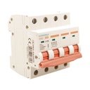 MCB Interruttore Magnetotermico Trifase 380V 25A Curva C 4P 4M 10000A C25A AC 400V IP20 PB8H