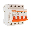 MeanWell MCB Interruttore Magnetotermico Automatico Curva C 4P 4M 10000A C25A AC 400V IP20 IEC60898-1 PB8H