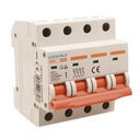 MCB Interruttore Magnetotermico Trifase 380V 25A Curva C 4P 4M 6000A C25A AC 400V IP20 SB6L