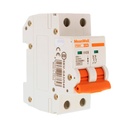 MeanWell MCB Interruttore Magnetotermico Automatico Curva C 2P 2M 10000A C40A AC 400V IP20 IEC60898-1 PB8H