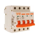 MeanWell MCB Interruttore Magnetotermico Automatico Curva C 4P 4M 10000A C40A AC 400V IP20 IEC60898-1 PB8H
