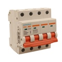 A2ZWORLD MCB Interruttore Magnetotermico Automatico Curva C 4P 4M 10000A C50A AC 400V IP20 IEC60898-1 PB8H