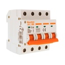 MeanWell MCB Interruttore Magnetotermico Automatico Curva C 4P 4M 6000A C63A AC 400V IP20 IEC60898-1 SB6L
