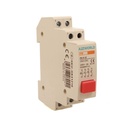 Pulsante Modulare Con Spia Luce Led Rosso 1M 2NO+2NC 6A AC 230V IP20 IEC60947-5-1 PB