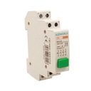 Pulsante Modulare Con Spia Luce Led Verde 1M 2NO+2NC 6A AC 230V IP20 IEC60947-5-1 PB
