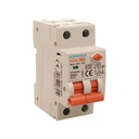 A2ZWORLD RCBO Doppia Leva, Interruttore Magnetotermico Differenziale Tipo AC Curva C 1P+N 2M 6000A 30mA C20A AC 230V IP20 IEC61009-1 PL8HM