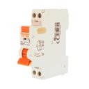 MeanWell RCBO Interruttore Magnetotermico Differenziale Tipo AC Curva C 1P+N 1M 6000A 30mA C25A AC 230V IP20 IEC61009-1 PL8HT