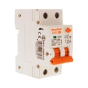 MeanWell RCBO Doppia Leva, Interruttore Magnetotermico Differenziale Tipo A Curva C 1P+N 2M 6000A 30mA C32A AC 230V IP20 IEC61009-1 PL8HM