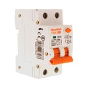 MeanWell RCBO Doppia Leva, Interruttore Magnetotermico Differenziale Tipo AC Curva C 1P+N 2M 6000A 30mA C32A AC 230V IP20 IEC61009-1 PL8HM