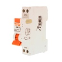 MeanWell RCBO Interruttore Magnetotermico Differenziale Tipo A Curva C 1P+N 1M 6000A 30mA C6A AC 230V IP20 IEC61009-1 PL8HT