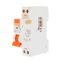 MeanWell RCBO Interruttore Magnetotermico Differenziale Tipo AC Curva C 1P+N 1M 6000A 30mA C6A AC 230V IP20 IEC61009-1 PL8HT