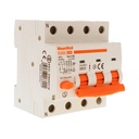 MeanWell RCBO Interruttore Magnetotermico Differenziale Tipo A Curva C 3P+N 4M 6000A 30mA C10A AC 400V IP20 IEC61009-1 PL8M4
