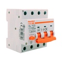 MeanWell RCBO Interruttore Magnetotermico Differenziale Tipo AC Curva C 3P+N 4M 6000A 30mA C10A AC 400V IP20 IEC61009-1 PL8M4
