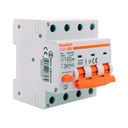 MeanWell RCBO Interruttore Magnetotermico Differenziale Tipo AC Curva C 3P+N 4M 6000A 30mA C25A AC 400V IP20 IEC61009-1 PL8M4