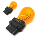 Coppia lampade alogene T25 3157 PY27/7W 12V 27/7W arancio doppio filamento