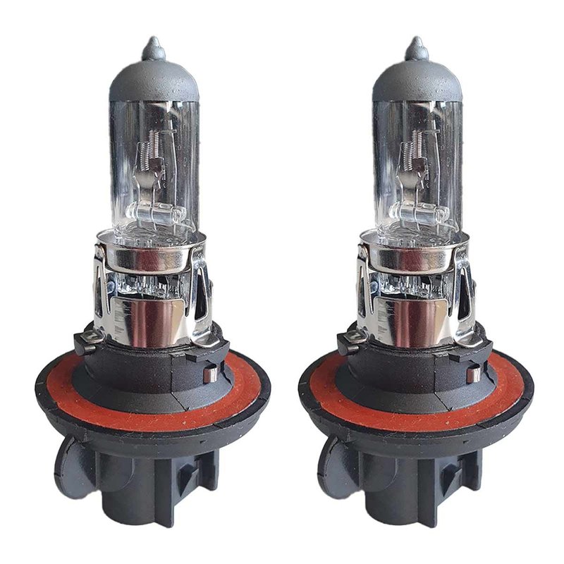 Coppia lampade alogene H13 12V 60/55W P26.4t trasparenti per fari auto e moto