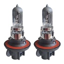Coppia lampade alogene H13 12V 60/55W P26.4t trasparenti per fari auto e moto
