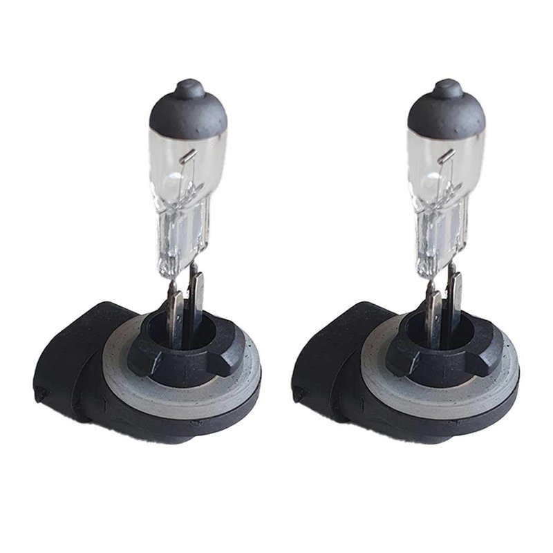 2 PZ Lampada Alogena Auto H27 881 12V 27W PGJ13 Trasparente Fendinebbia