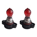 Coppia lampade alogene PSR24W 12V 24W PG20-6 rosse per fanali posteriori auto