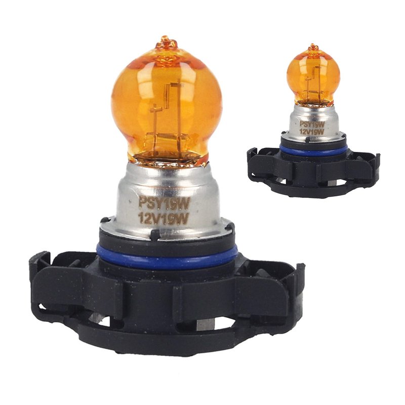 2 PZ Lampada Alogena, Lampadina PSY19W 12V 19W PG20-2 Amber Compatibile Philips 122745NAC1
