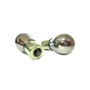 Blister 2 lampade alogene S25 PY21W 12V 21W cromate invisibili BAU15S per frecce