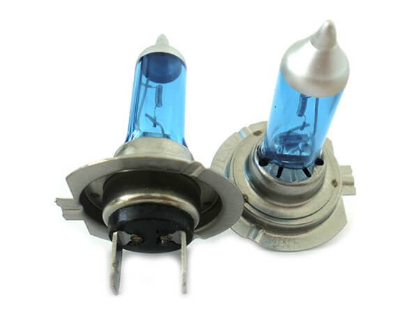 Coppia 2 Lampade Alogena H7 12V 55W PX26d con Effetto Xenon Bianco per Fari Anteriori