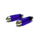 Coppia lampade alogene T11 C10W 12V 10W siluro 41mm SV8.5 effetto Xenon