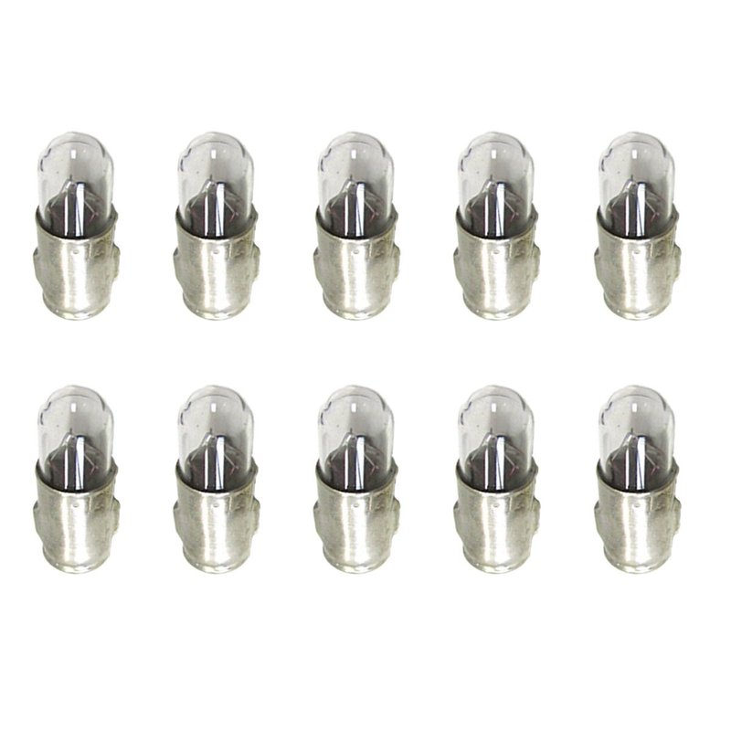 Set 10 lampade alogene Mignon J T2W BA7S 12V 2W per cruscotto auto
