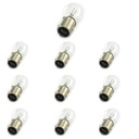 Set 10 lampade alogene S25 P21/4W 24V BAZ15D asimmetriche per veicoli industriali