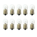 10 lampade alogene S25 P21W 12V BA15S singolo filamento per stop e frecce auto