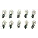 10 lampade alogene S25 PY21W 12V 21W BAU15S trasparenti piedi storti