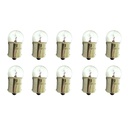 Set 10 lampade alogene G18,5 BA15S 12V 10W R10W per auto e barca
