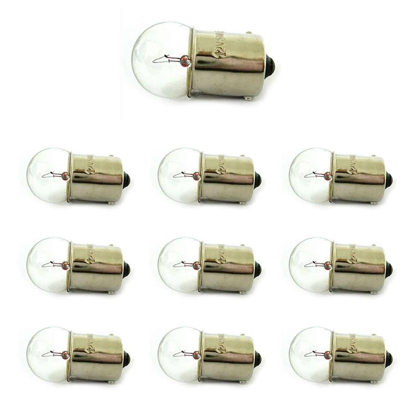 Set 10 lampade alogene G18,5 R10W 24V 10W BA15S per camion e veicoli industriali